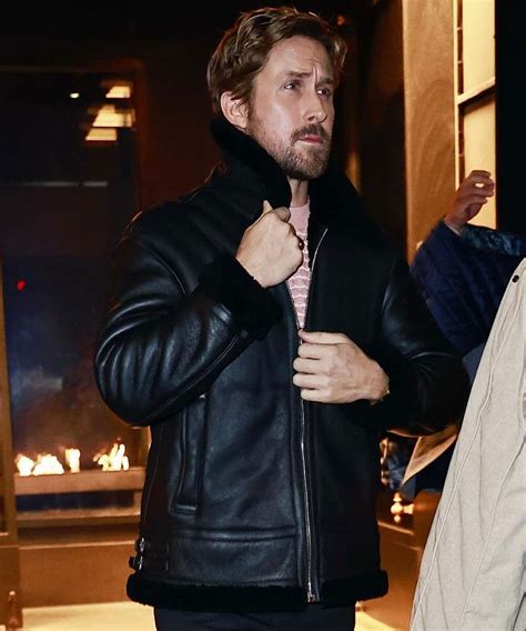 ryan gosling shearling jacket